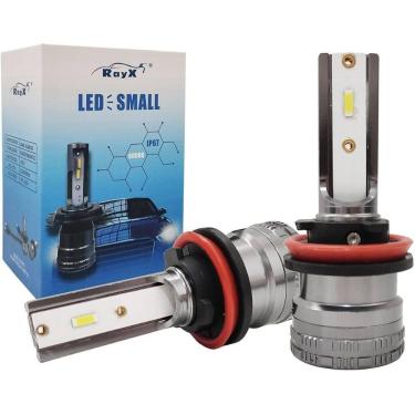 Imagem de Par Lâmpada Ultra Led Small H1 H3 H4 H7 H11 H27 Hb3 Hb4 6000k 12/24v 45w 8400 Lumens Ray-x