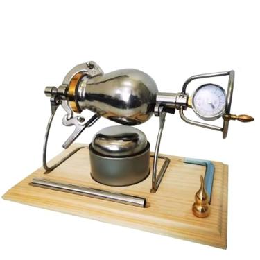 Imagem de Panela de pressão de pipoca fabricante de pipoca chinesa 230ml pequena máquina de pipoca de aço inoxidável com tampa de bronze, tamanho/270