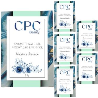 Imagem de Sabonetes Artesanais Naturais CPC Beauty (6 unidades, Renovação e frescor de alecrim e chá verde)