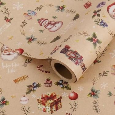 Imagem de RayofSun Guirlanda de papel de embrulho de Natal - 43 cm x 40 cm