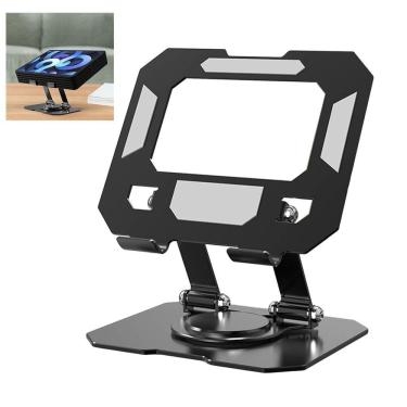 Imagem de Suporte Mesa Notebook Tablet Celular 360 Graus Aço Carbono Resistente Antiderrapante Ajustavel