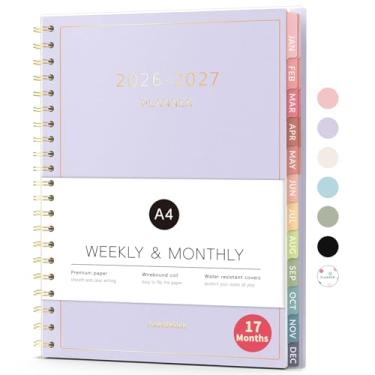 Imagem de Forvencer Agenda 2026-2027, agenda semanal e mensal de 17 meses, janeiro de 2026 a maio de 2027, 21,6 cm x 28 cm, agenda diária com abas, caderno organizador de faculdade, material escolar para sala