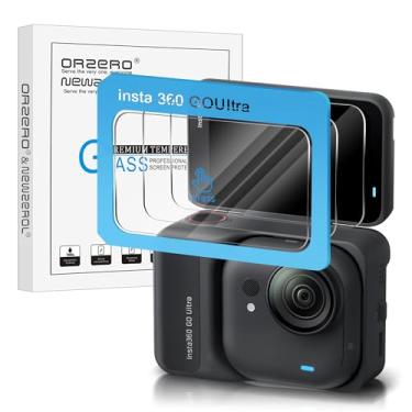 Imagem de Orzero (Pacote com 3) Protetores de tela de câmera compatíveis com acessórios Insta360 GO Ultra, Protetor de Pantalla Vidro Temperado 9H Alta Definição Transparente Antiarranhões Sem Bolhas