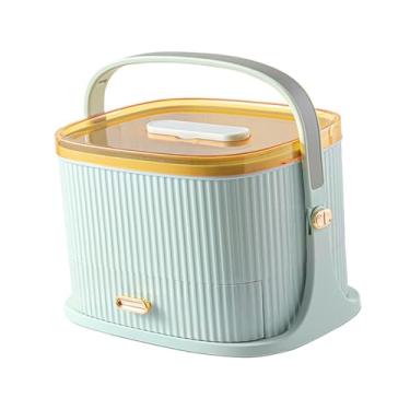 Imagem de MotiveTech Organizador de medicamentos, caixa de primeiros socorros, armário de armazenamento, caixa de armazenamento de medicamentos para carro, atividades ao, Verde