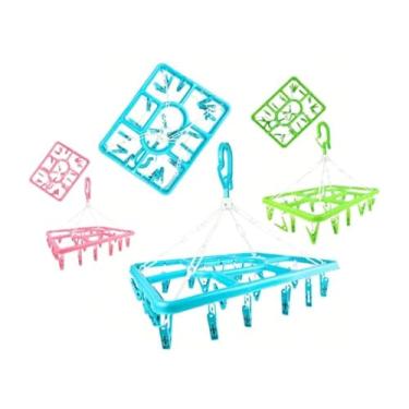 Imagem de Varal Portátil de Roupas Íntimas com 20 Prendedores Reforçado e Prático Linha Premium M5 Armarinhos (2 Un)