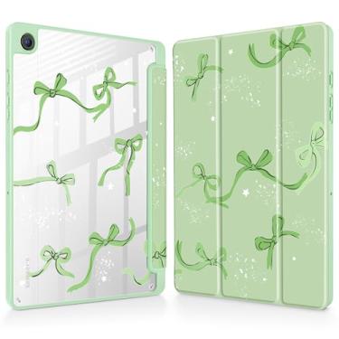 Imagem de Tuiklol Suporte para Galaxy Tab A9+ /A9 Plus 27.9 cm 2023, suporte para caneta S com capa protetora transparente, capa traseira transparente, despertar/hibernar automaticamente, tablet Samsung Tab A9