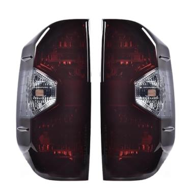 Imagem de PIT66 Substituição de luzes traseiras compatíveis com Toyota Tundra 2014-2021 conjunto de luz traseira 815500C100 lente fumê