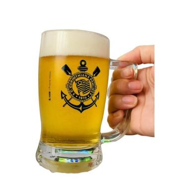 Imagem de Caneca Taberna 340ml para Cerveja Chopp Refrigerante Time Corinthians 