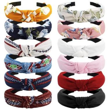 Imagem de Bandanas VELSCRUN Flower para mulheres, pacote com 12 faixas, estilo b