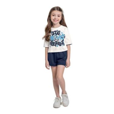 Imagem de Conjunto Blusa e Short Menina Bee Loop, Bege, 6