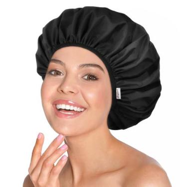 Imagem de Touca de banho Yanibest reutilizável impermeável para mulheres