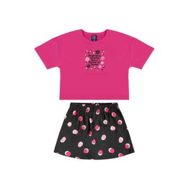 Imagem de Conjunto Cropped e Short-Saia Bee Loop, Rosa, 12