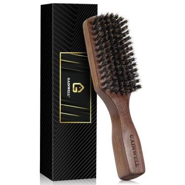 Imagem de Escova de cabelo GAINWELL Wild Boar Bristle para homens Slick Back