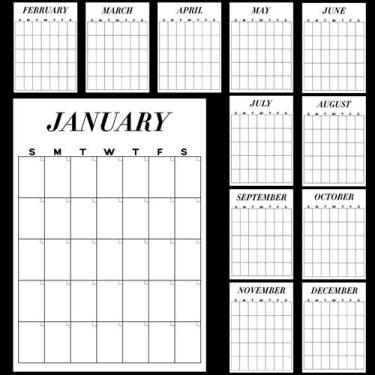 Imagem de Calendário de parede Fullhawl 2025-2026 Annual Planner 30x42cm