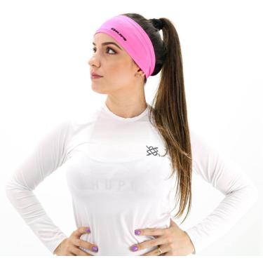 Imagem de Testeira Headband Rosa Liso Hupi, Cor: Rosa