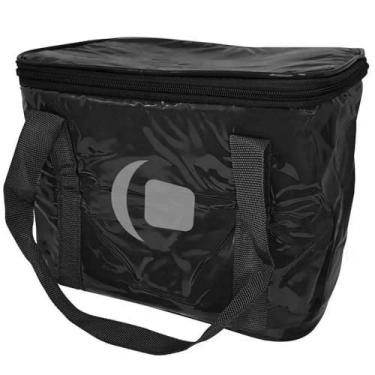 Imagem de Bolsa Semi Térmica Portátil, 10 Litros, PVC, Preta, 19x26x20cm