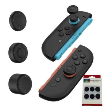 Imagem de Kit 6 Grip Protetor Analógico Joycon Para Nintendo Switch 2 - Dobe