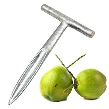 Imagem de Abridor de Coco, Fura Coco em AlumíNio Fundido, Raspa Coco em AçO Inox Unitario(3 FURA COCO)
