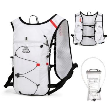 Imagem de TRIWONDER Colete de hidratação de corrida de 10L, mochila leve para trilha, maratonista, corrida, ciclismo, hidromassagem (04 branca, 10 L - com bexiga de água de 1,5 L, tamanho único)