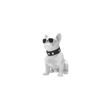 Imagem de Alto-falante Bluetooth sem fio para cães Bulldog White - Lightbek Offi