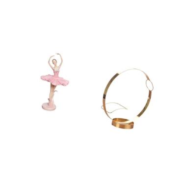 Imagem de Fenteer Estatueta de Bailarina em Resina, Escultura de, Suporte para Garrafa de Vinho, Lembrança, Presente, Enfeite de Mesa, Organizador de Prateleira