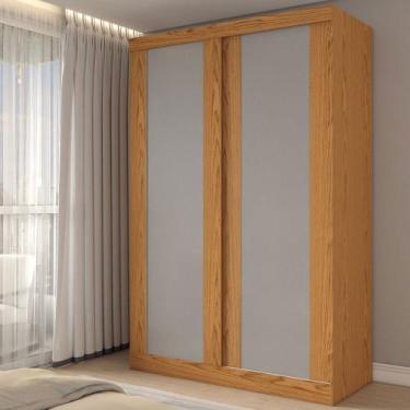 Imagem de Guarda-Roupa Solteiro Flex 2 Portas 100% Mdf Flex Cinamomo/Fendi - Pan