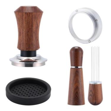 Imagem de Kit de acessórios para café expresso GdHaHSP 51 mm com tamper e funil 
