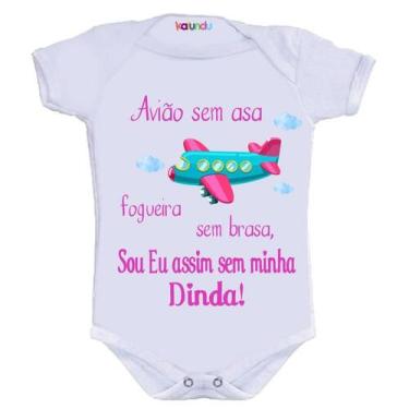 Imagem de Body Divertido - Avião Sem Asa Dinda Menina - KALUNDU KIDS, M