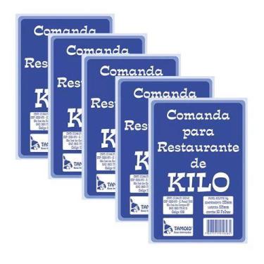 Imagem de Bloco Comanda Para Restaurante Por Kilo 50 Folhas - Tamoio