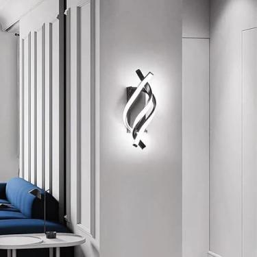 Imagem de Luminária de Parede Moderna com Soquete E27 | Arandela Rose Gold/Preto para Quarto e Sala, Bivolt(KJ26 Preto (32X15X13))