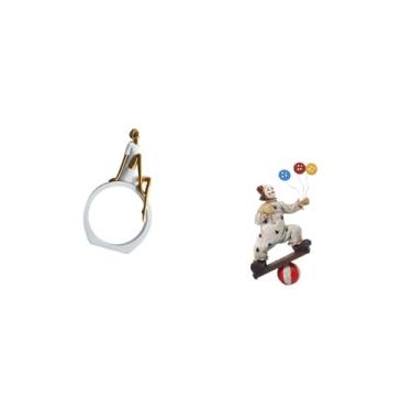 Imagem de Fenteer Estatueta de Palhaço Feminina, Escultura, Centro de Mesa, Quarto, Leitores, Presente, Estante, Estatueta Abstrata de Fazenda, Decoração Versátil, Orna