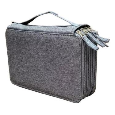 Imagem de Estojo Escolar Grande Com 4 Divisórias 96 Elasticos Bakpak - D'PRESENT