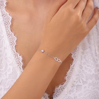Imagem de Pulseiras de contas cruzadas empilhadas para mulheres, pulseira de cristal, batismo, primeira confirmação, comunhão, presentes religiosos, joias, moda moderna, Medium, Latão, Sem Pedra Preciosa