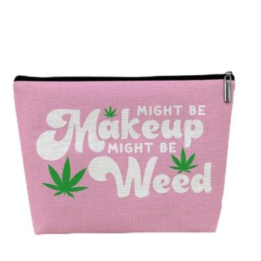 Imagem de Bolsa engraçada para medicamentos para remédios, presentes de maconha, bolsa de maquiagem, acessórios de ervas daninhas, bolsa de cosméticos forrada, bolsa de viagem, presentes de amizade para