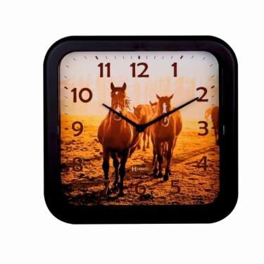 Imagem de Relógio De Parede Herweg Ref: 660150-304 Retangular Cavalos