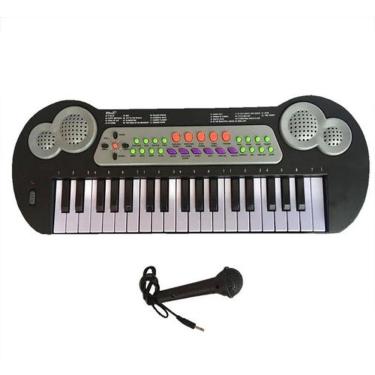 Imagem de Teclado Musical Infantil 37 Teclas Microfone Som