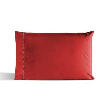 Imagem de Fronha Avulsa Percal 180 Fios Ponto Palito Dream 60% Algodão 40% Poliéster - Vermelho