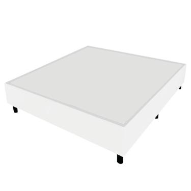 Imagem de Cama Box Casal 1,38m Com 38cm De Altura Prince Branco