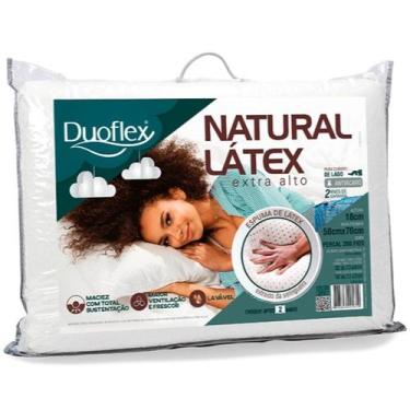 Imagem de Travesseiro natural látex extra alto 18 cm duoflex