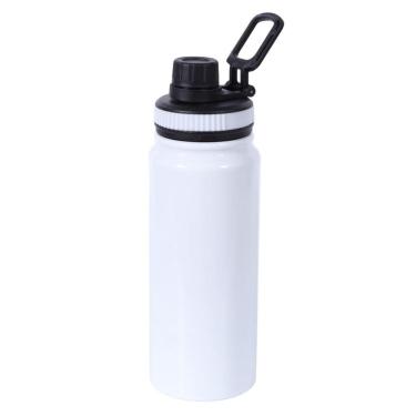 Imagem de Garrafa Térmica Água Squeeze Inox Academia Quente Frio 600Ml