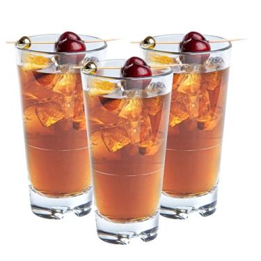 Imagem de Copos de uísque Flexi Grip de 325 ml, 48 copos de plástico à moda antiga – à prova de estilhaçamento, empilhável, copos de plástico transparente, pode ser lavado na máquina de lavar louça,