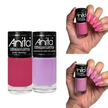 Imagem de Kit Esmaltes Anita Coleção Ritmo Leve Tons Pasteis Esmalte (2 Cores)