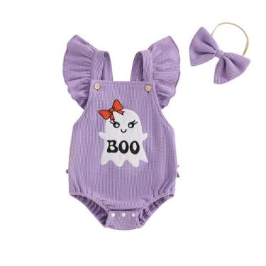 Imagem de Roupa de Halloween para meninas, macacão mlpeerw, macacão 12-18M