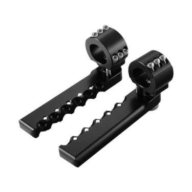 Imagem de FJMQHU 2 Apoios de Pé Dianteiros para Estrada, Braçadeiras Dobráveis, Apoios de Pé para Estrada com Kit de Fixação para R1300GS, Preto