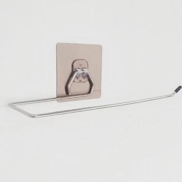 Imagem de Suporte Multiuso Porta Papel Toalha Parede Adesivo Cozinha e Banheiro 