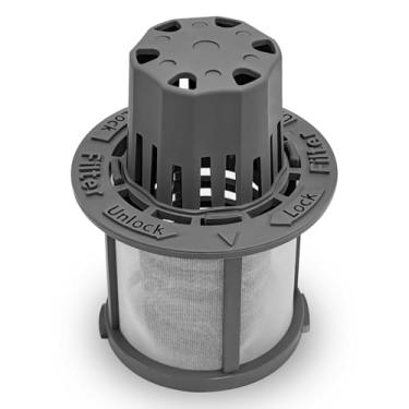 Imagem de Kit de filtro fino e cesta WD12X25995 compatível com máquinas de lavar louça GE/Hotpoint/Haier, substitui #AP6989426 PS16217023 EAP16217023 4962336 Kit de filtro ultrafino para lava-louças