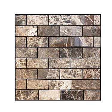 Imagem de Papel de parede autoadesivo vintage tijolo removível 1 peça 30 * 30cm decoração moderna para casa revestimento de parede 3D papéis de parede faça você mesmo (507)