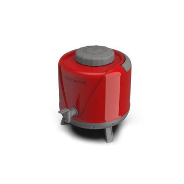 Imagem de Botijão Térmico Unitermi 5L  Abertura Ampla  Alça Integrada, Vermelho