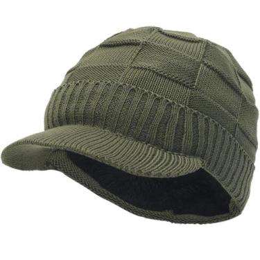 Imagem de Chapéu de inverno Beanie Ruphedy, viseira de lã tricotada, Beanie B504