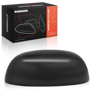 Imagem de A-Premium Tampa da tampa do espelho retrovisor do lado do motorista - compatível com Kia Soul 2014-2019 - Preto liso, sem furo de seta